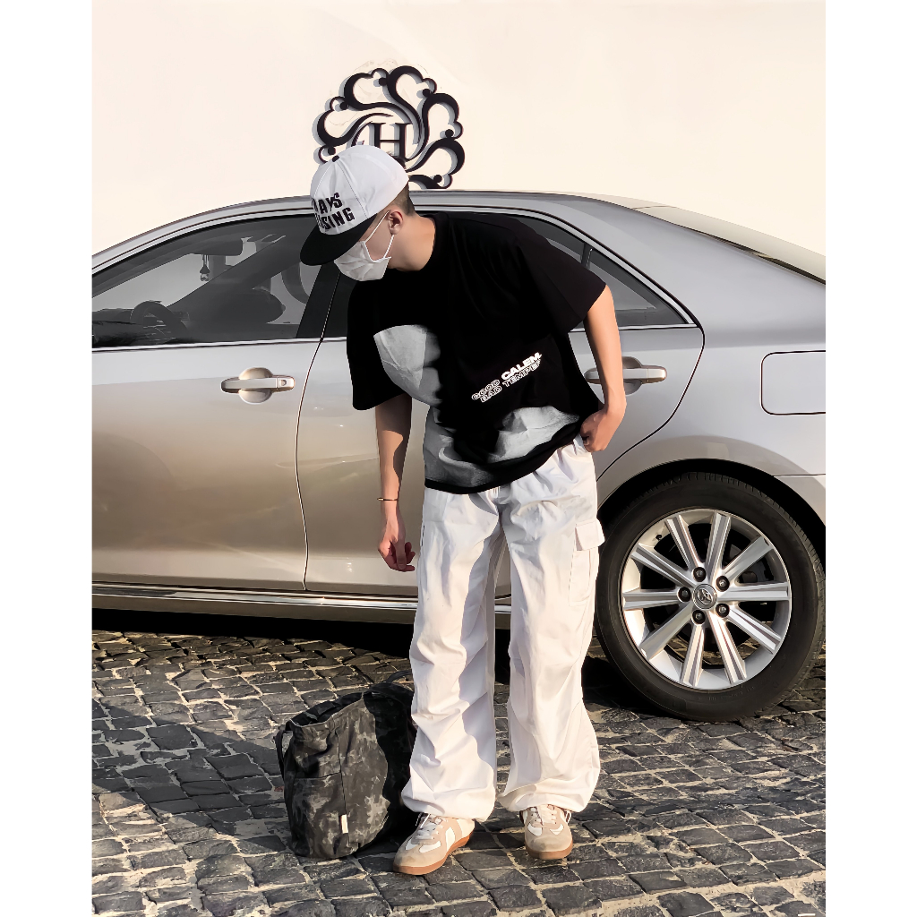 Áo Thun BAD TEMPER vải thun cotton thoáng mát tay lỡ form unisex rộng rãi brand Calem Club chính hãng