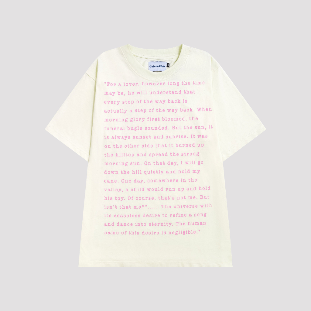 Calem Club - Áo Thun LOVER form rộng unisex tay lỡ vải cotton thoáng mát