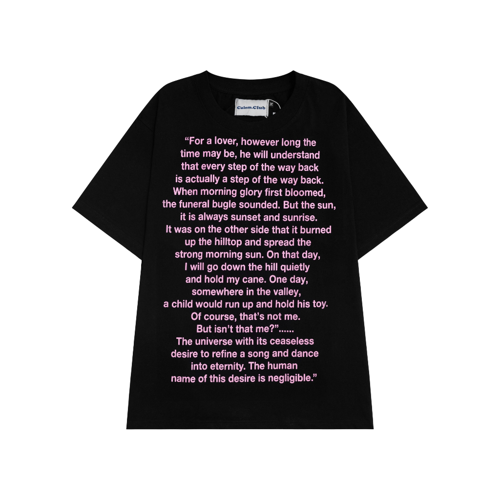 Calem Club - Áo Thun LOVER form rộng unisex tay lỡ vải cotton thoáng mát