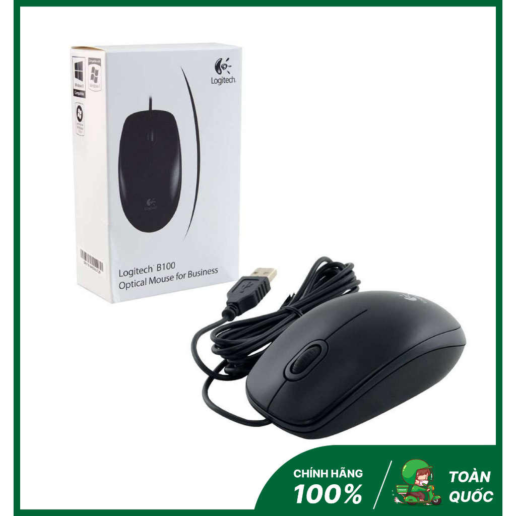 Chuột máy tính LOGITECH B100 có dây