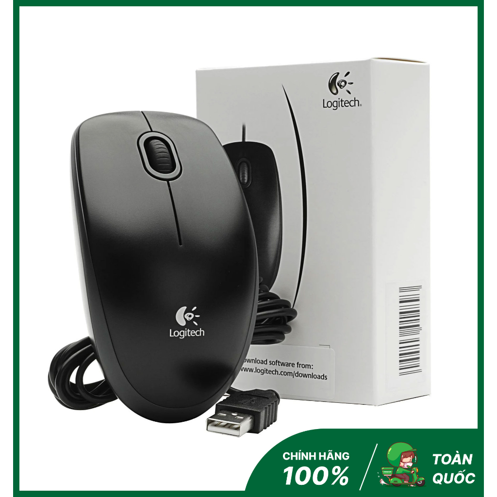 Chuột máy tính LOGITECH B100 có dây