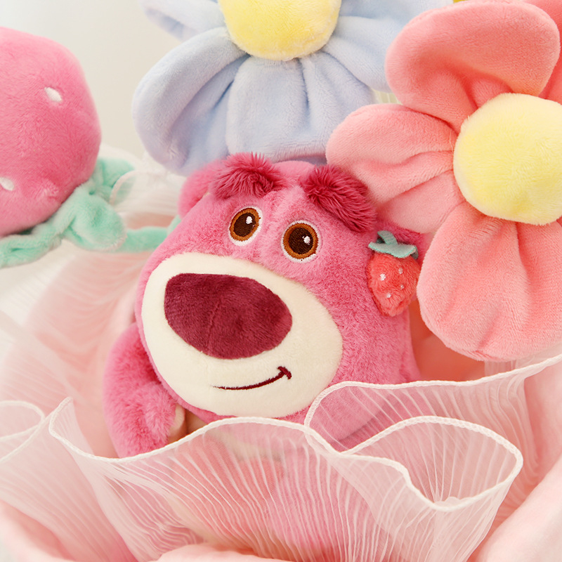 Chính hãng Disney Hộp quà tặng bó hoa Gấu dâu