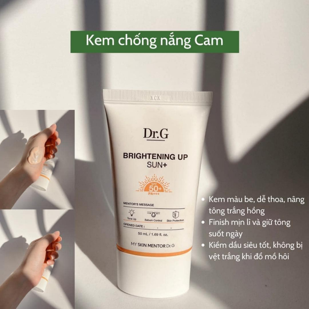 Kem Chống Nắng Dr.G Dưỡng Sáng Da Brightening Up Sun SPF50+ PA+++ 50ml - Mibebe