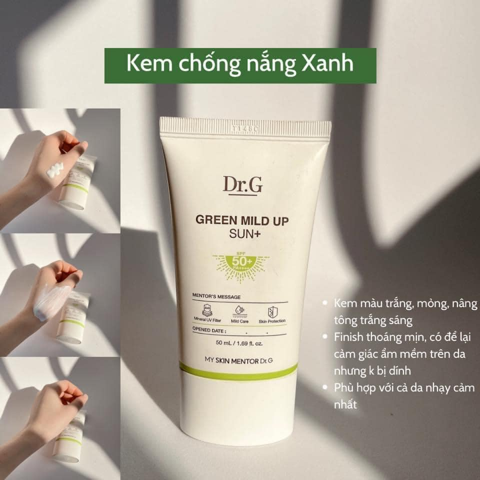 Kem Chống Nắng Dr.G Dưỡng Sáng Da Brightening Up Sun SPF50+ PA+++ 50ml - Mibebe