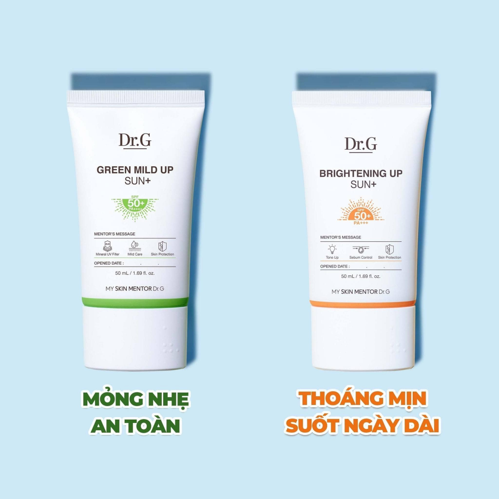 Kem Chống Nắng Dr.G Dưỡng Sáng Da Brightening Up Sun SPF50+ PA+++ 50ml - Mibebe