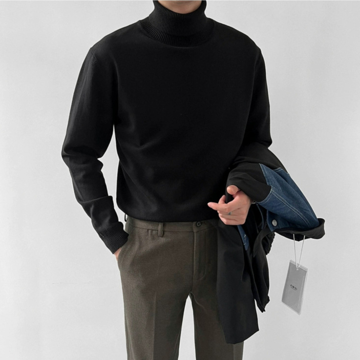 Áo Len Nam Cổ Lọ Quảng Châu Lông Cừu Dài Tay Đẹp Phong Cách Sweater Len Kiểu Hàn Quốc Thu Đông Nhiều Màu AL83 DYACI