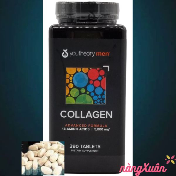 Viên uống Collagen Cho Nam Youtheory Mens Collagen 390 Viên