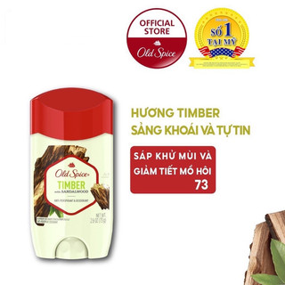 Lăn Sáp Khử Mùi Old Spice TIMBER ANTI PERSPIRANT 73g ( Sáp Trắng )