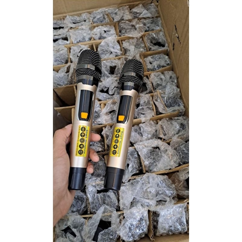 Mic không dây loa kéo kim loại chống hú