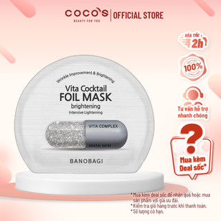 Mặt Nạ Dưỡng Da Banobagi Vita Cocktail Brightening Foil Mask Intensive Whitening 30ml - [BANOBAGI BẠC THIẾC]