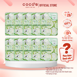 Combo 10 Mặt Nạ Dưỡng Da Chiết Xuất Dưa Leo 3W Clinic Fresh Cucumber Mask Sheet 23g x10