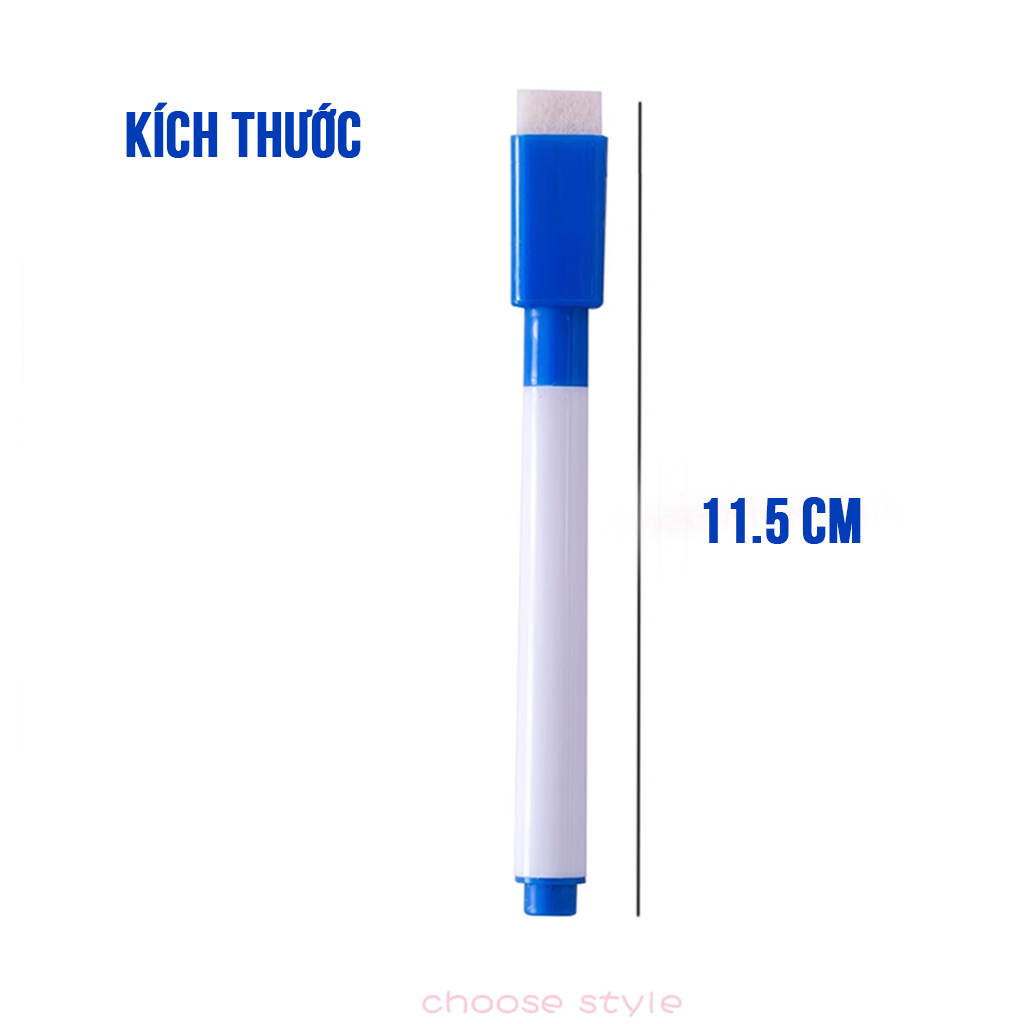Bút dạ viết bảng - Bút viết bảng 8 màu cho bé xóa được dễ dàng có tẩy đi kèm, mực không dính rửa được