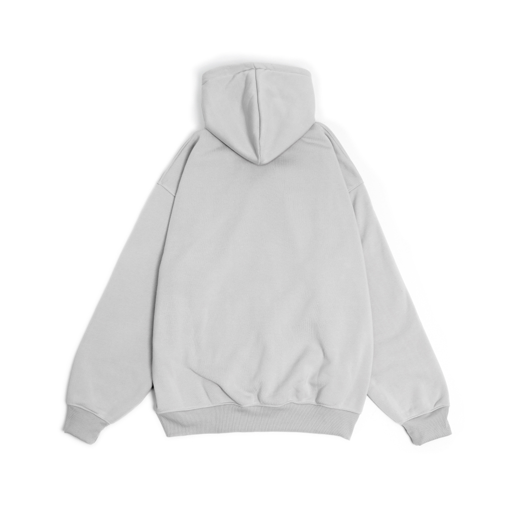 Áo Hoodie Zip Localbrand GODO khoá kéo Mini Logo - Grey