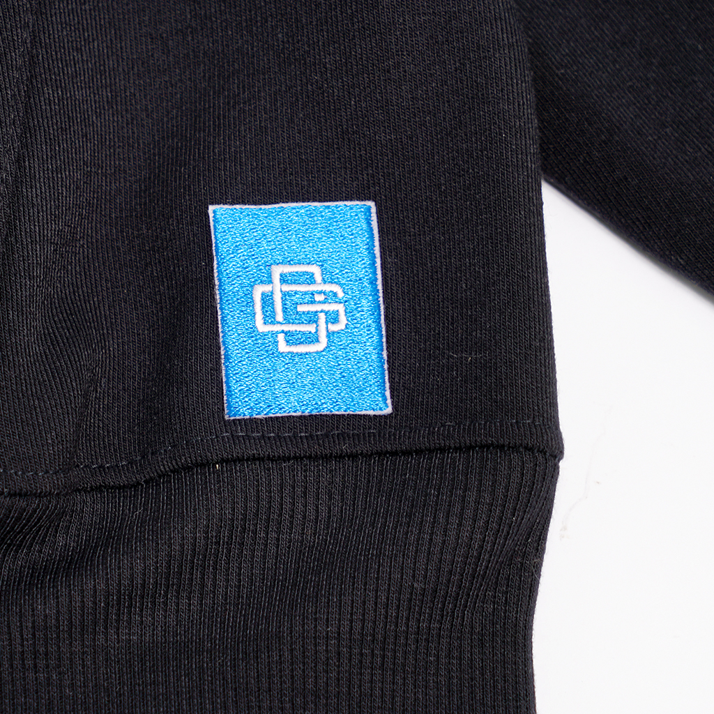 Áo Hoodie Zip Localbrand GODO khoá kéo Mini Logo - Đen