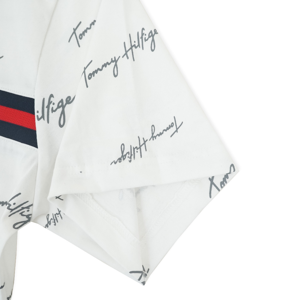 Áo thun , phông Tommy Chữ Kí In Full vải cotton 100%