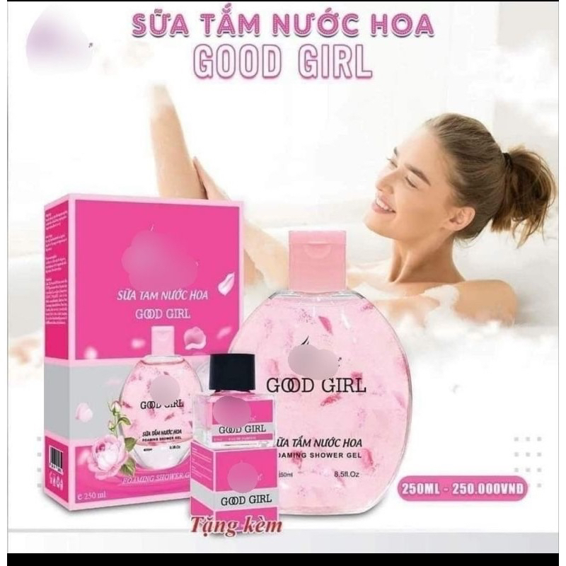 SỮA TẮM HƯƠNG NƯỚC HOA GOOD_GIRL 250ML +KM NƯỚC HOA MINI