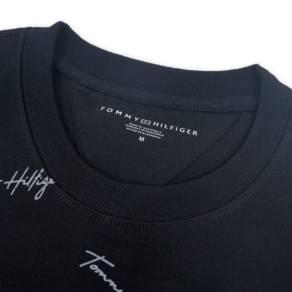 Áo thun , phông Tommy Chữ Kí In Full vải cotton 100%