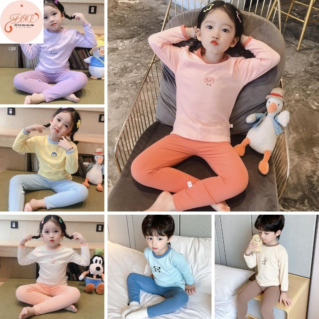 Bộ dài tay thu đông bé gái, bé trai BUBY KID FASHION cotton nhiều màu dm243