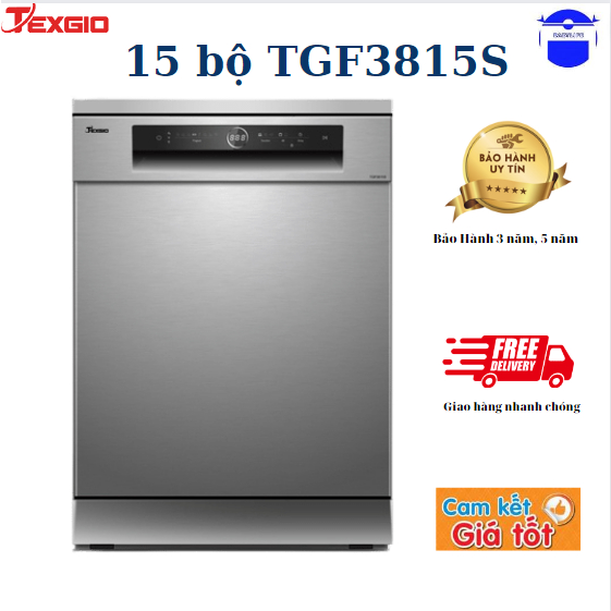 Máy rửa bát Texgio 15 Bộ TGF3815S