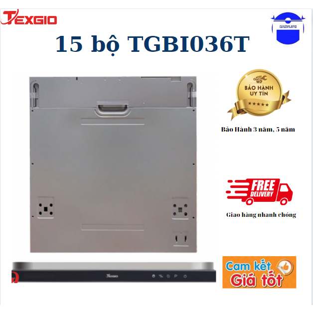 Máy rửa bát âm tủ Texgio 15 Bộ TGBI036T