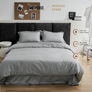 Bộ drap lụa tencel 3D EMPIRE  bộ vỏ chăn ga gối đệm nệm trải giường mát mịn cao cấp - Bình Châu Bedding & Decor