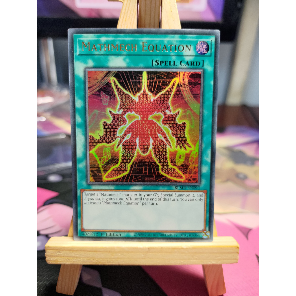 Thẻ bài Mathmech Equation - BLMR-EN092 - Ultra Rare 1st Edition