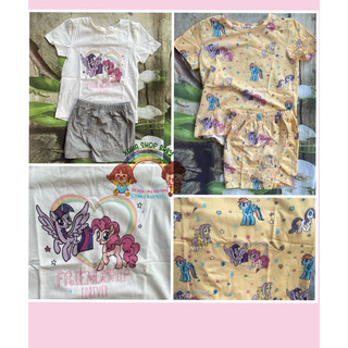 Sbg 202 - set bộ ngắn bé gái hm pony 2 màu - xuhashopbaby