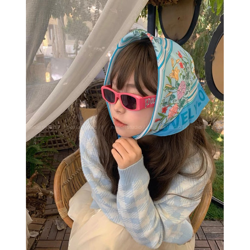 Kính mát thời trang gọng vuông chống tia UV trendy