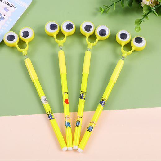 Bút minion lúc lắc D47 mực  hoạt hình dễ thương  kute viết gel