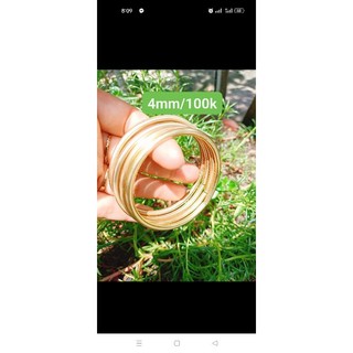 Vòng đồng vàng dày 4mm