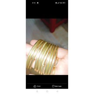 Vòng đồng vàng dày 4mm