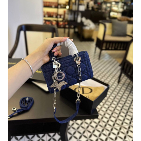 Túi Xách Nữ ĐI Ô Jean Size 17 Cm Cao Cấp Fullbox Đeo Chéo Đeo Vai Sang Chảnh