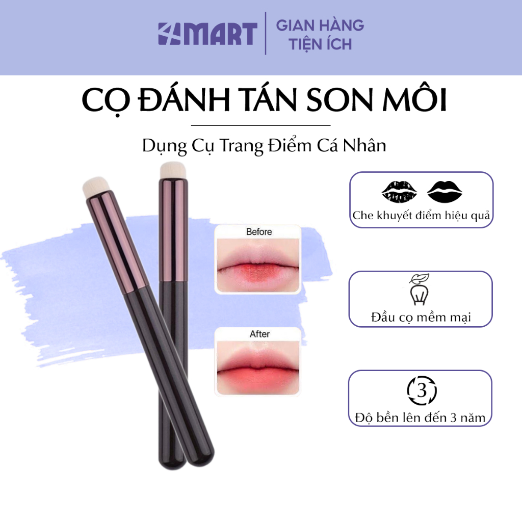 Cọ đánh tán son môi tạo hiệu ứng omber, dụng cụ trang điểm cá nhân che khuyết điểm cao cấp hàng nội địa trung đầu cọ mềm