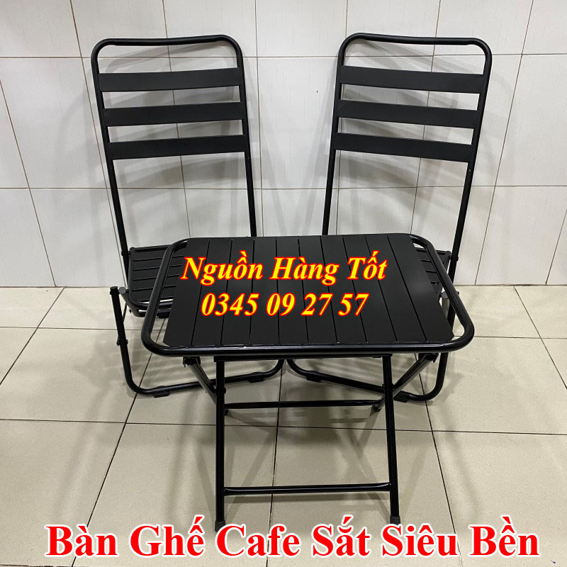 Ghế Sắt Xếp Lưng Cao NIRAN Hàng Loại 1 - Dùng Đi Cắm Trại, Du Lịch, Quán Ăn, Cafe, Bảo Hành 3 Năm