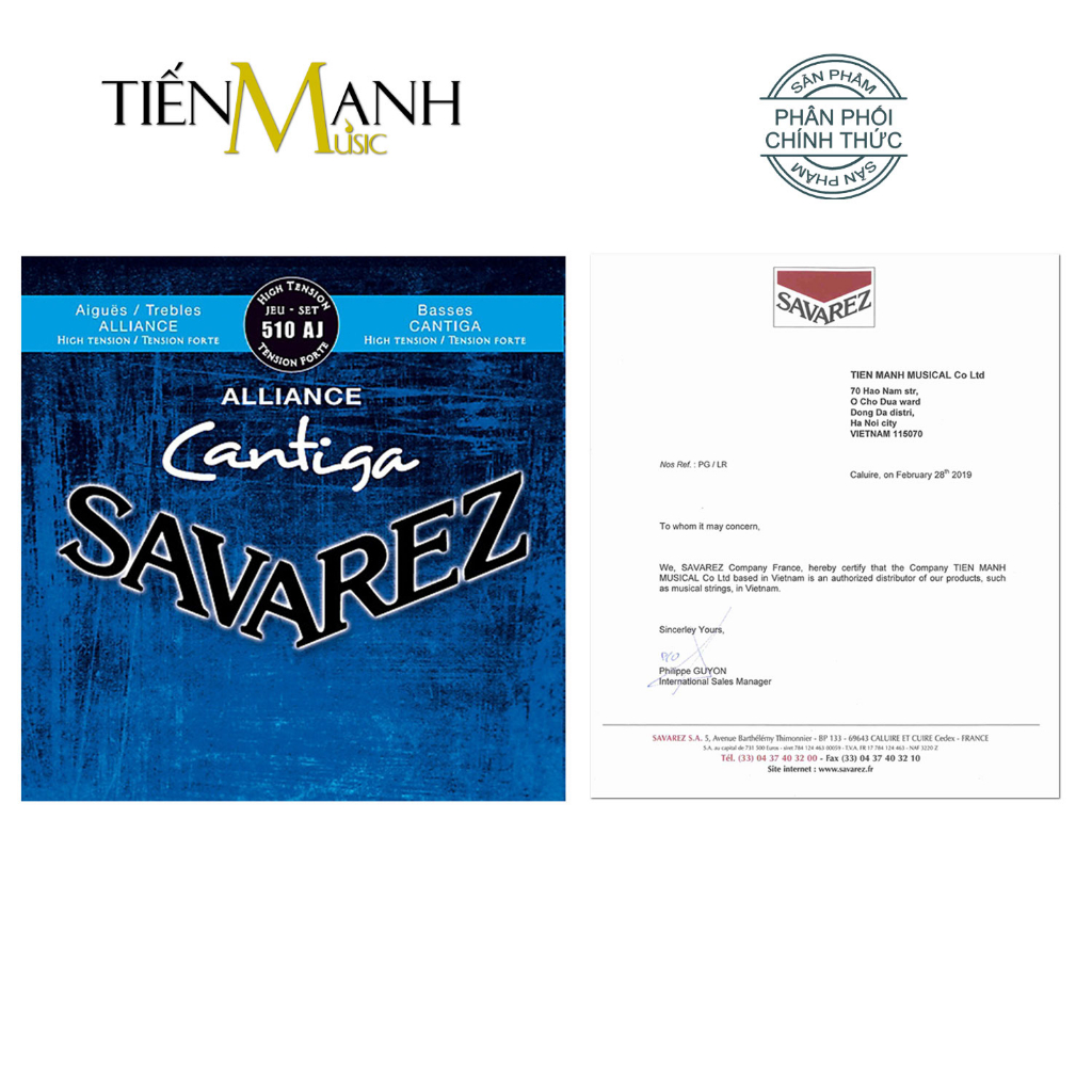 Bộ dây Đàn Guitar Classic Savarez 500CJ, 520B, 510CJ, 510CR, 510CRJ, 510AJ, 510AR, 510ARJ, 540J 540R 540ARJ
