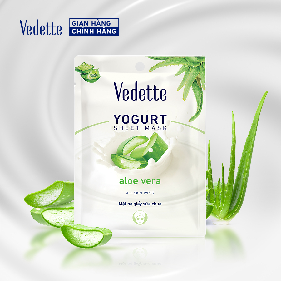 Mặt nạ giấy sữa chua Vedette YOGURT SHEET MASK 22ml