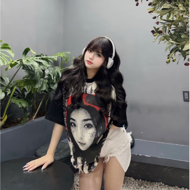 ÁO THUN UNISEX RAGLAN OVERSIZE SNOW.GIRL 100% COTTON - MONIS CHÍNH HÃNG