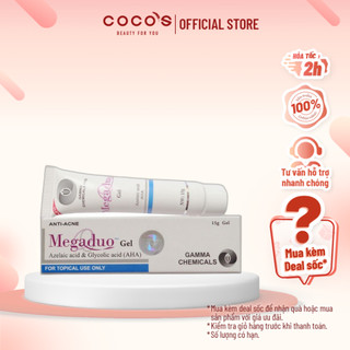 Gel giảm mụn ẩn, giảm thâm, dưỡng da Gamma Megaduo Gel 15g (Bản Thường AHA)