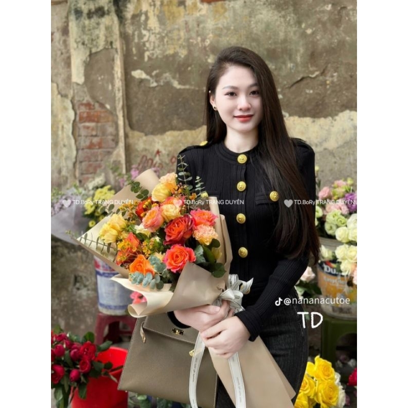 Áo len khuy B khuy vai hàng QCL1