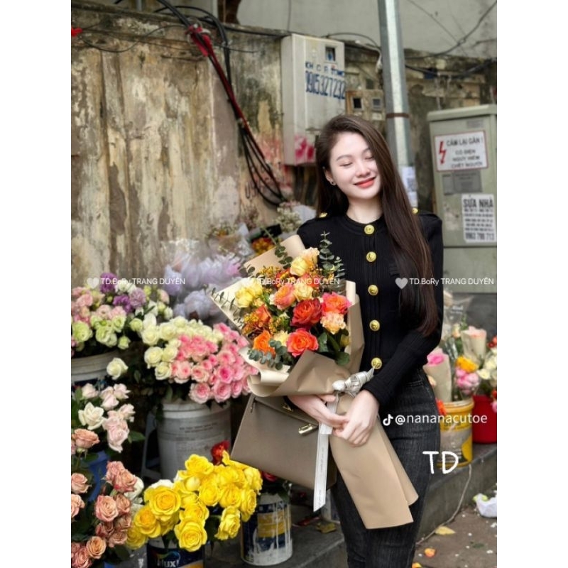 Áo len khuy B khuy vai hàng QCL1