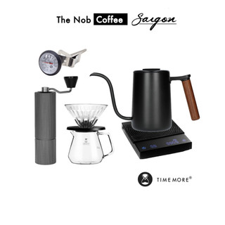 Combo pha cà phê V60 Timemore Black thông dụng | Dụng cụ Timemore chính hãng