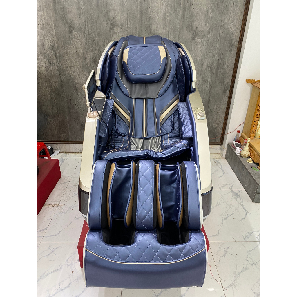 Ghế massage toàn thân Hapo 4D PRO massage lõi kép điều khiển giọng nói, Ghế mát xa tại nhà cao cấp thông minh