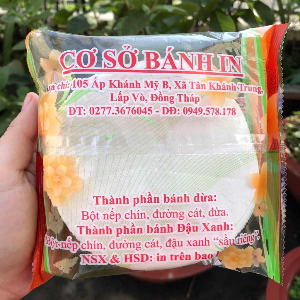 Bánh in nhân đậu xanh 250g thơm ngon ngất ngay vị truyền thống nhà Mlem Food.