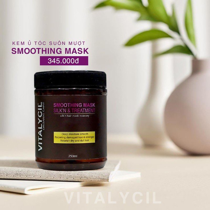 Kem ủ tóc VITALYCIL suôn mượt phục hồi keratin cho mái tóc bóng bẩy