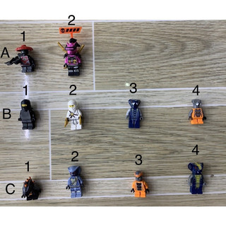 Lego minifigures nhân vật ninjago trong các bộ hàng chính hãng