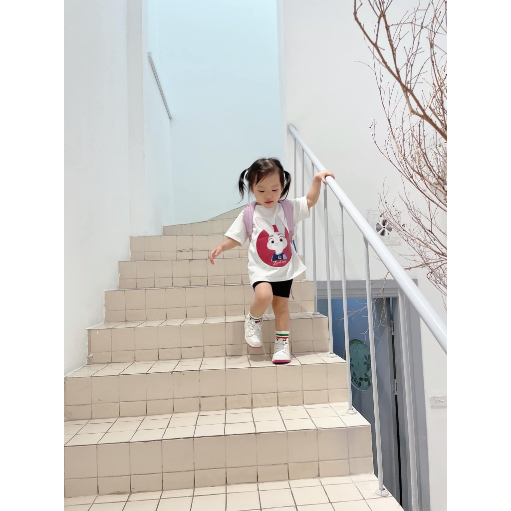 Bộ áo thun quần legging cho bé hình thỏ zootopia , set áo phông trẻ em unisex,TP KIDS,