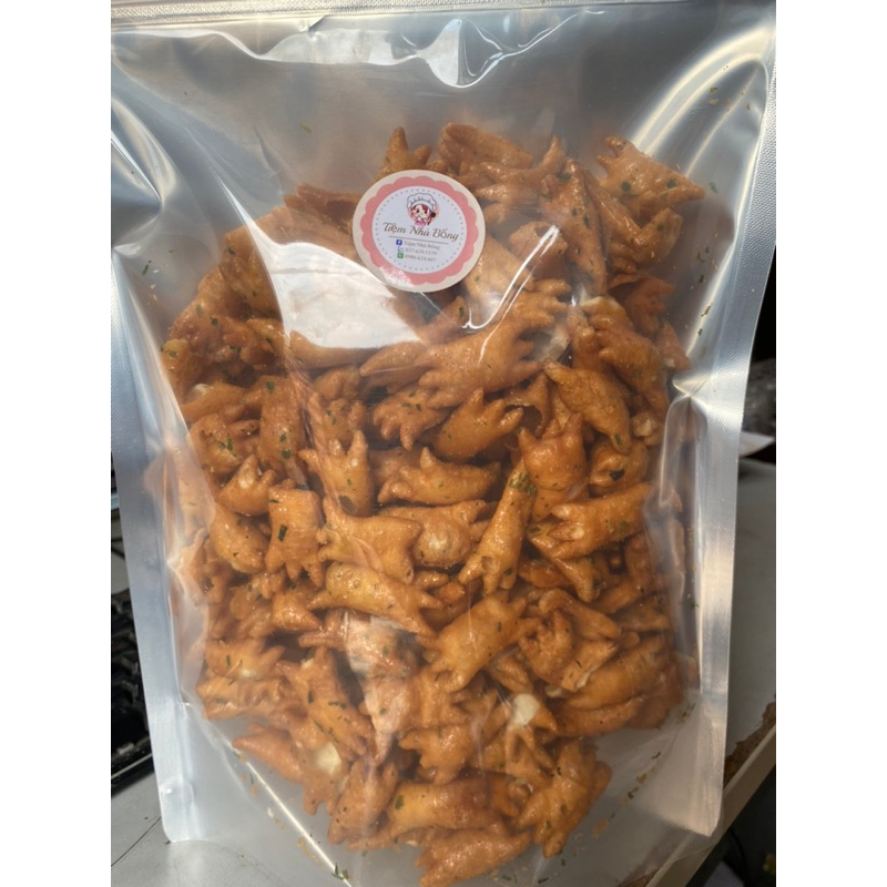 1kg snack cua hành phomai cay, đóng túi zip