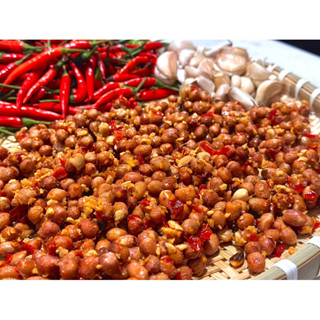 Đậu Phộng (Lạc) Rang Tỏi Ớt Nhà Làm | Thi Meo Food