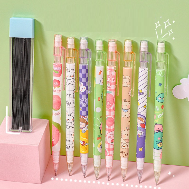 Bút chì kim ngòi 0.5mm nhiều hình hoạt hình dễ thương