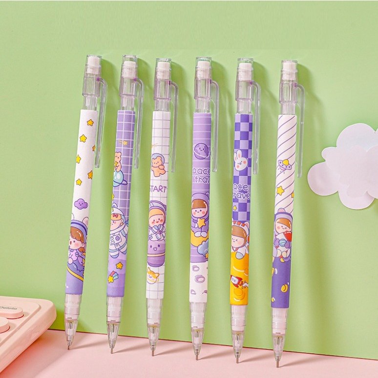 Bút chì kim ngòi 0.5mm nhiều hình hoạt hình dễ thương